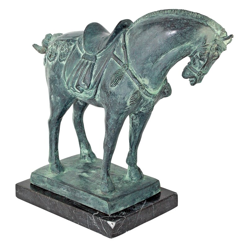 Design Toscano Tang Dynasty Horse Cast Statue & Reviews | Wayfair